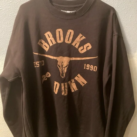Brooks & Dunn Brown Graphic Sweatshirt Men’s Medium - Picture 4 of 5